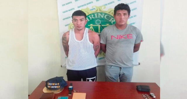 Trujillo: PNP captura a dos sujetos en plena extorsión