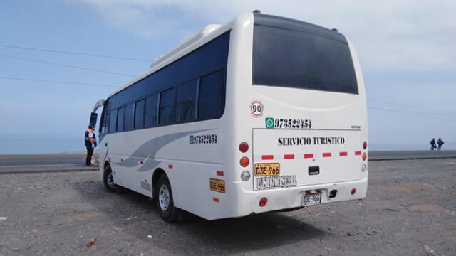 Bus fue detenido la noche del domingo en la provincia de Ilo en Moquegua.