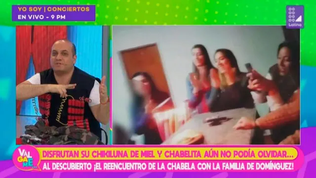 Isabel Acevedo se reencuentra con familia de Christian Domínguez