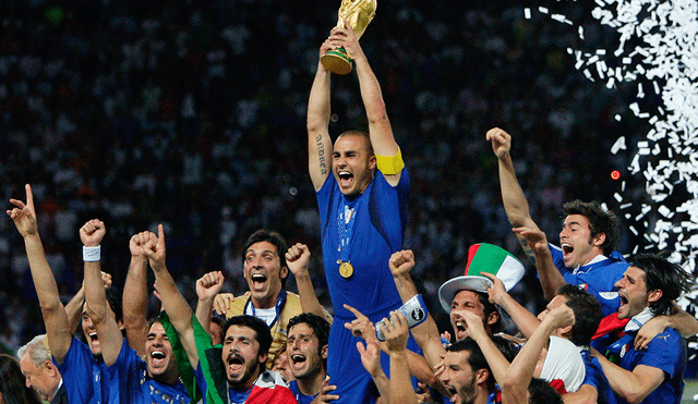Coronavirus: por cuarentena Sky Sports transmite partidos de la campaña de Italia en el Mundial Alemania 2006. Foto: AFP