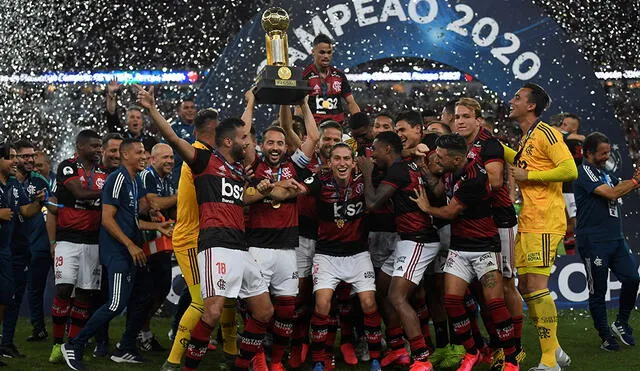 Flamengo conquistó la primera Recopa Sudamericana de su historia. Foto: AFP.