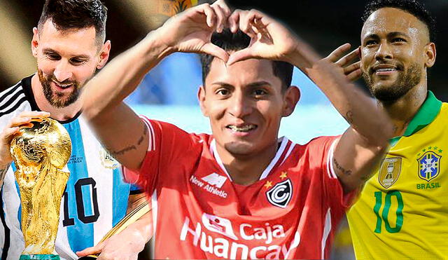 El futbolista de Cienciano fue determinante en la Liga 1 2022. Foto: composición LR/AFP/Liga 1