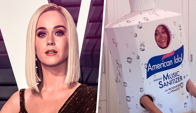 Katy Perry se disfraza de frasco de jabón líquido para promocionar el retorno de American Idol