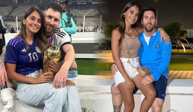 Antonela Roccuzzo acompañó a Messi en su triunfo frente a Francia en Qatar 2022. Foto: composición LR/ Instagram/ Antonela Roccuzzo.