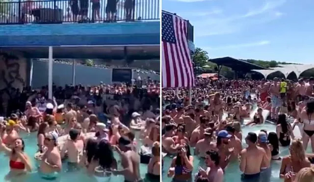 Las personas se divirtieron en una piscina de uno de los establecimientos de Missouri. Foto: The Washington Post