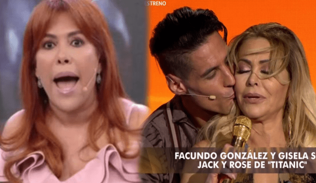 Magaly Medina critica coqueteos entre Gisela Valcárcel y Facundo González. foto: composición LR /  Captura ATV / captura América
