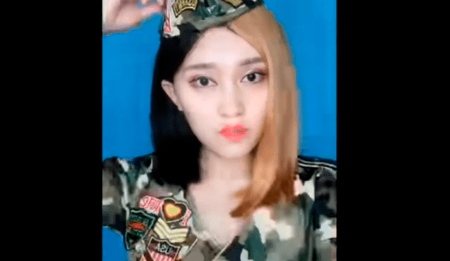 YouTube viral: militar asiática se quita el maquillaje y sufre un cambio que sorprendió a miles