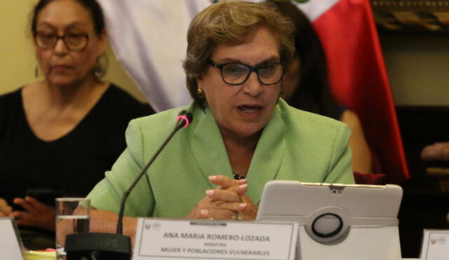 Ministra Romero Lozada se presentó ante la Comisión Lava Jato