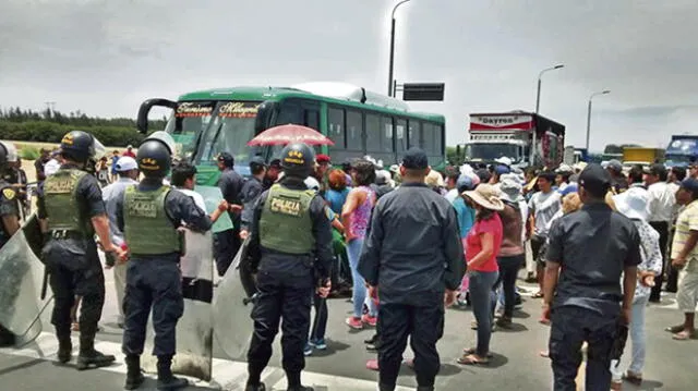 En Virú protestan contra concesionaria de peaje 
