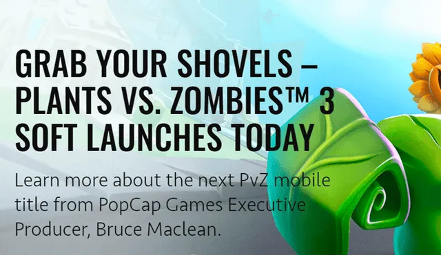 Plantas vs Zombies 3 se estrenó para Android e iOS completamente gratuito. Apareció primero a Filipinas pero llegará pronto a todo el mundo.