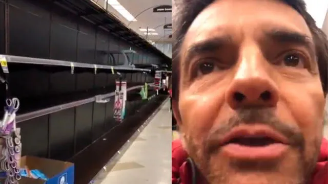 Eugenio Derbez muestra situación que vive en Estados Unidos tras las medidas de seguridad tomadas por el coronavirus. Foto: Composición