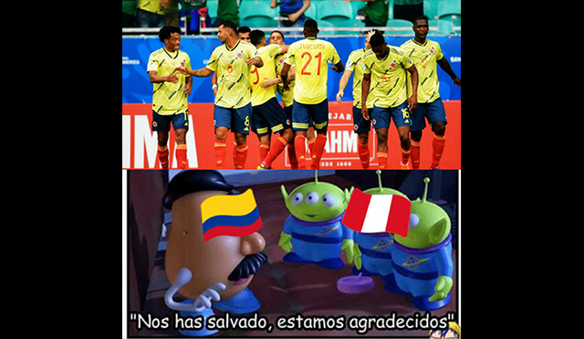Colombia venció a Paraguay le dio la clasificación a Perú. Foto: Facebook