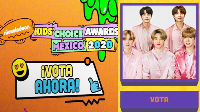Desliza para ver más fotos de BTS en los Kids' Choice Awards México 2020. Créditos: Nickelodeon / Big Hit Entertainment