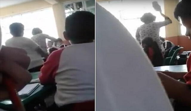 YouTube: indignación por profesora que golpea a alumno de primaria en plena clase