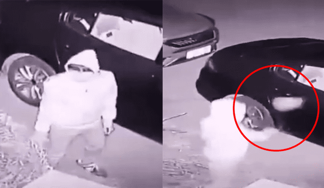 YouTube: ladrón lanza un ladrillo para robar un auto y el karma se lo devuelve al instante [VIDEO]