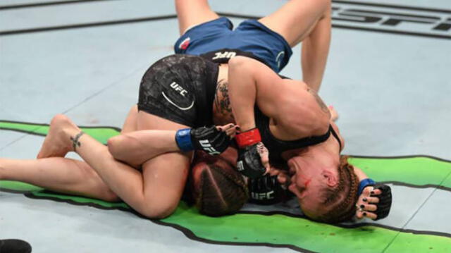 Valentina Shevchenko ganó por nocaut técnico luego de tres rondas. Foto: UFC.