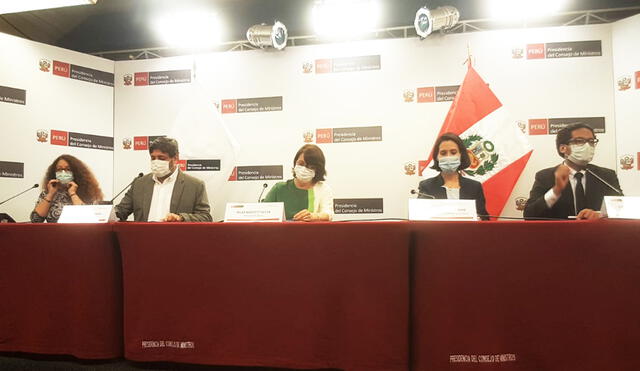 Ministros dieron conferencia de prensa. Foto: Grace Mora / URPI-GLR