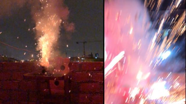 Facebook: quiso grabar cómo lanzaban fuegos artificiales, pero todo acabó mal [VIDEO]