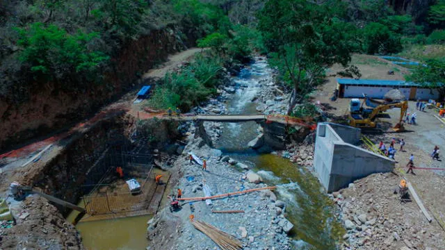 Construcción del puente Paltic en Cutervo Cajamarca