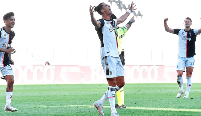 Cristiano Ronaldo expresó su felicidad de anotar desde tiro libre a través de sus redes sociales. (FOTO: EFE).