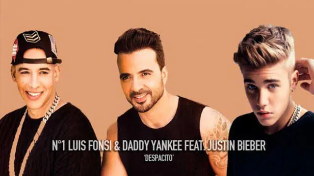 “Despacito” de Luis Fonsi, Daddy Yankee y Justin Bieber, mejor tema latino de la década