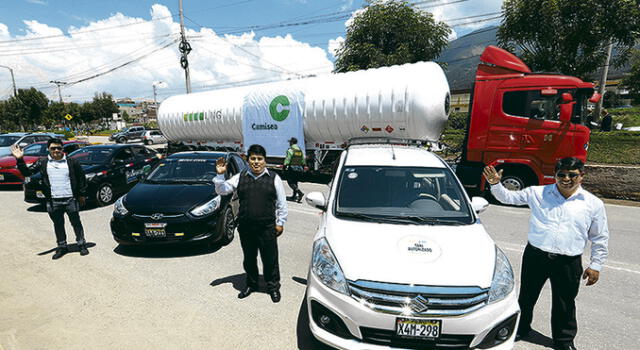 GAS VEHICULAR. Taxistas dicen que vehículos funcionan sin problemas con el uso del gas.