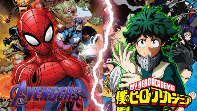 My Hero Academia: épico crossover entre el anime y ‘The Avengers’ emociona a todos los fanáticos