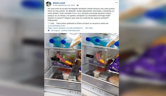 En Facebook, un hombre estaba cansado que su pareja le robe sus chocolates y tuvo una ingeniosa idea.
