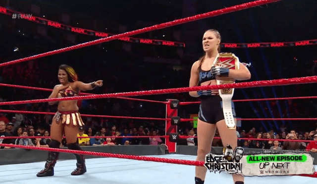 WWE Monday Night Raw: Ronda Rousey y Ember Moon dominan a Nia Jax y Tamina [RESUMEN y VIDEOS]