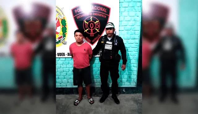 Agresor permanece detenido en la comisaría.