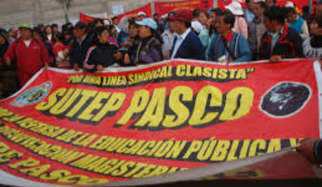 Sutep Pasco descarta participación en huelga nacional