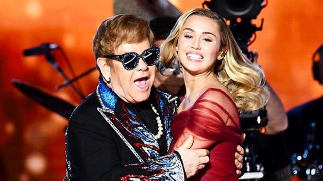 Grammy 2018: la conmovedora presentación de Elton John y Miley Cyrus del que todos hablan