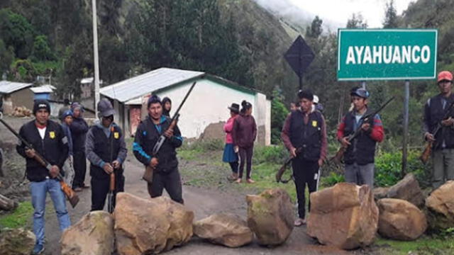 Huancavelica: comuneros anuncian cierre de fronteras. Créditos: Elías Navarro.