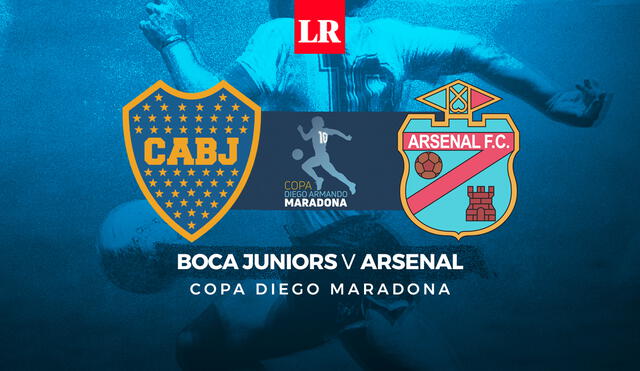 Boca Juniors y Arsenal se miden en la Fase Campeonato de la Copa Diego Armando Maradona. Foto: composición de Fabrizio Oviedo