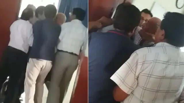 Profesores se agarran a golpes en Universidad Nacional del Callao [VIDEO]