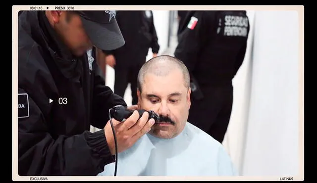 En la cárcel de El Altiplano (México) el temido capo de la droga perdió el bigote que lo caracterizó. Foto: Latinus