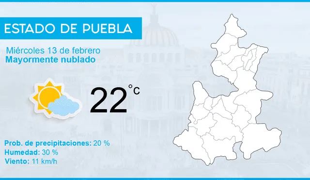 Clima en México: pronóstico del tiempo hoy miércoles 13 de febrero de 2019