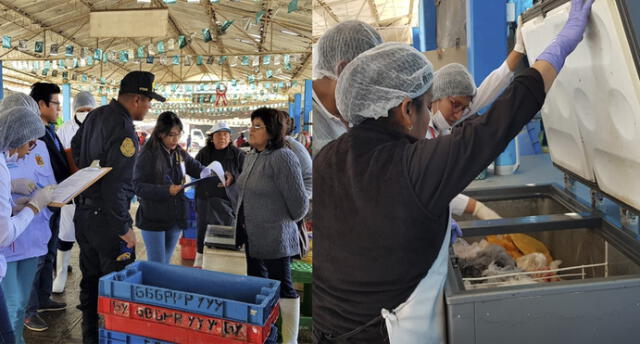 En operativo inopinado a mercado en Tacna decomisan congeladoras con larvas