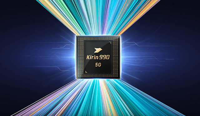 Huawei presentó su nuevo procesador Kirin 990 con módem 5G.