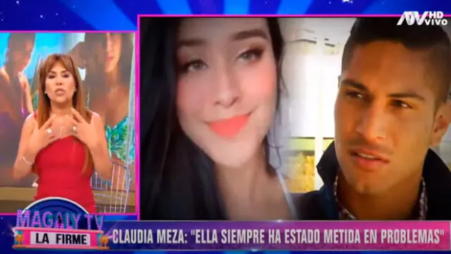 Magaly Medina defiende a Paolo Guerrero y arremete contra modelo trujillana.