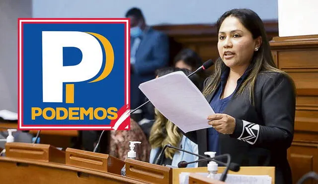 Heidy Juárez se incorpora a Podemos Perú, grupo parlamentario que perdió su estatus de bancada en marzo del 2022 tras la renuncia de Carlos Anderson, lo que los obligó a incorporar a rápidamente a parlamentario no agrupados. Foto: composición LR