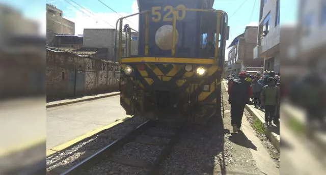 Hombre fue arrollado por tren que iba de Cusco a Machupicchu