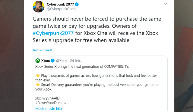 Los desarrolladores de Cyberpunk 2077 la tienen clara con las consolas de siguiente generación. Versiones 'actualizadas' serían gratuitas y esto incluiría a la PS5.