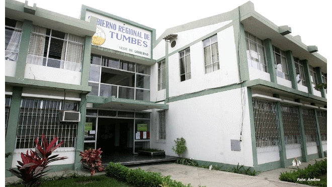 Cierran sede de Gobierno Regional de Tumbes por casos de coronavirus.