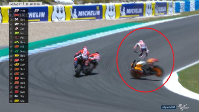 MotoGP: mira el espeluznante accidente que ocurrió en el mundial de motos [VIDEO]