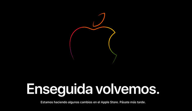 Apple cierra su tienda digital Apple Store a horas de su evento online. Foto: Apple Store.