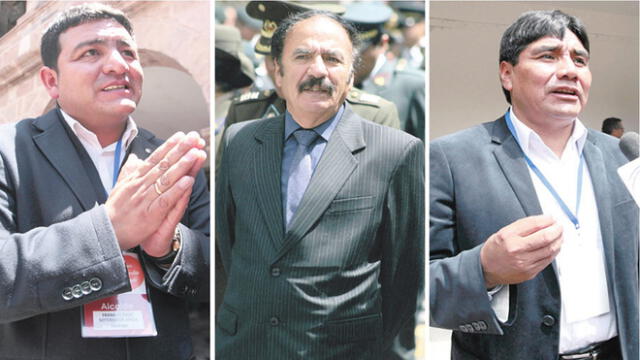 Los tres alcaldes distritales que aspiran a la alcaldía de Cusco