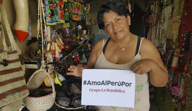 Luz Pérez: “Amo al Perú y la artesanía de Loreto”