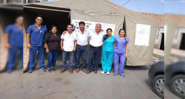 Chimbote: utilizan carpa de la Red de Salud Pacífico Norte para acto proselitista 
