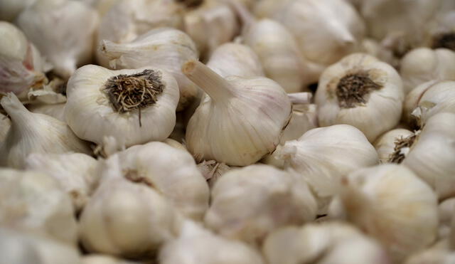 GILROY, CALIFORNIA - JUNE 26: Freshly picked heads of garlic sit in a box at Christopher Ranch on June 26, 2019 in Gilroy, California. California garlic growers are benefiting from tariffs on Chinese imports because the price of Chinese garlic is now the same as U.S. grown garlic. Tariffs on Chinese garlic surged to 25 percent from 10 percent on May 9 of this year. In the last three months of 2018, U.S. garlic grower Christopher Ranch saw its profits rise 15 percent due to the tariffs.   Justin Sullivan/Getty Images/AFP